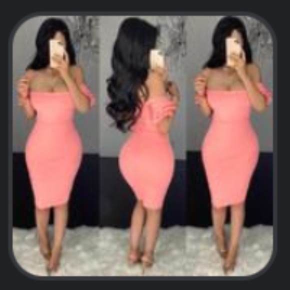 Coral Midi Dress - Picture 1 of 1